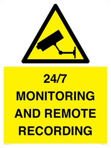 24/7 MONITORING AND REMOTE RECORDING